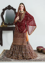 Pk chiffon Lehenga in Red