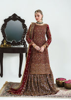 Pk chiffon Lehenga in Red