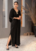 Chiffon Kaftan in Black